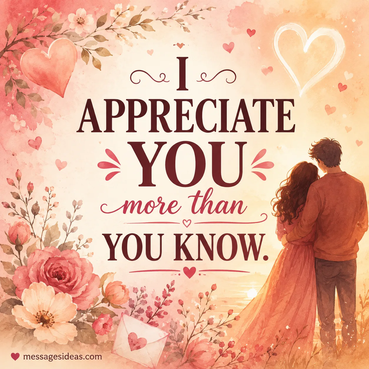 I appreciate you more than you know