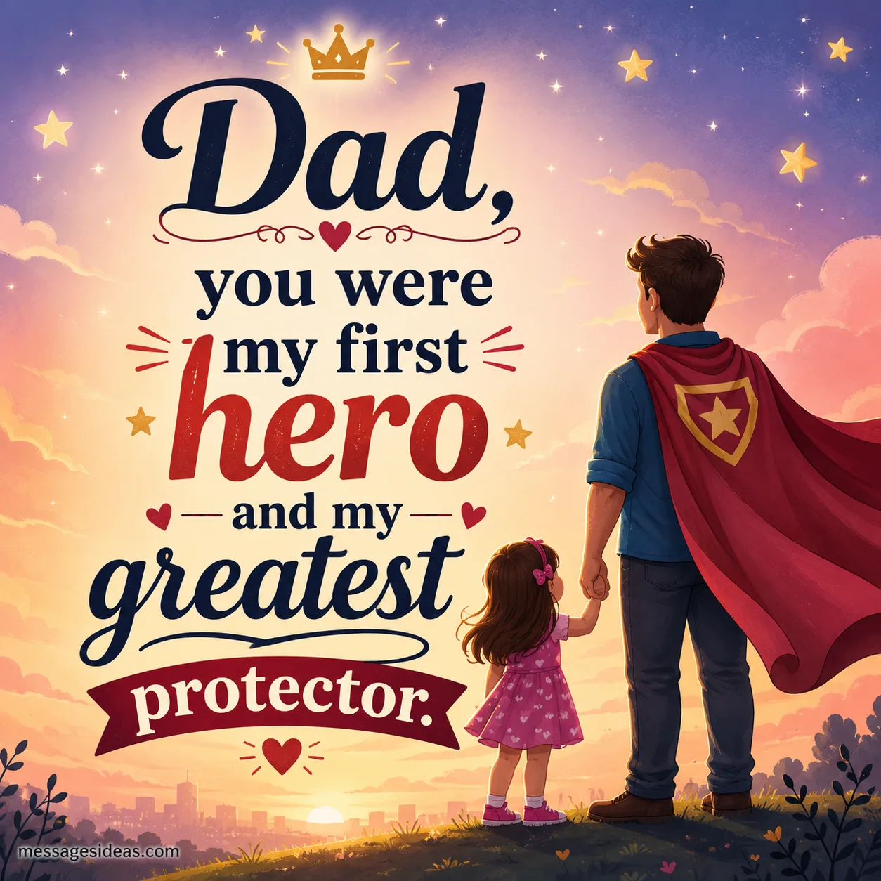 Dad you were my first hero and my greatest protector