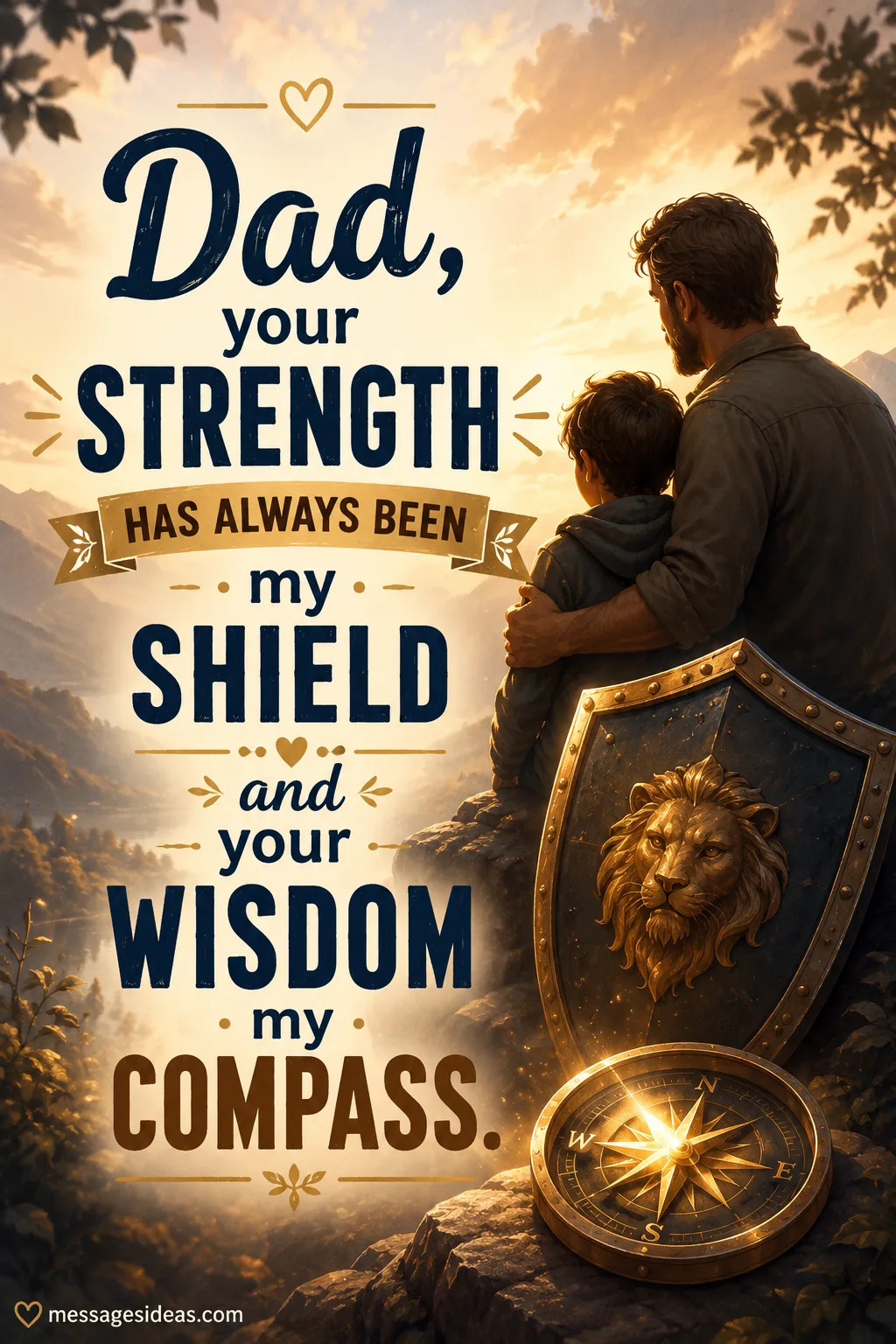 Dad your strength has always been my shield and your wisdom my compass