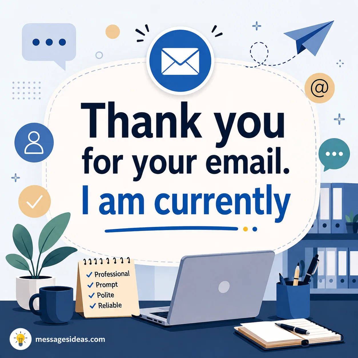 Formal client paternity leave message illustration