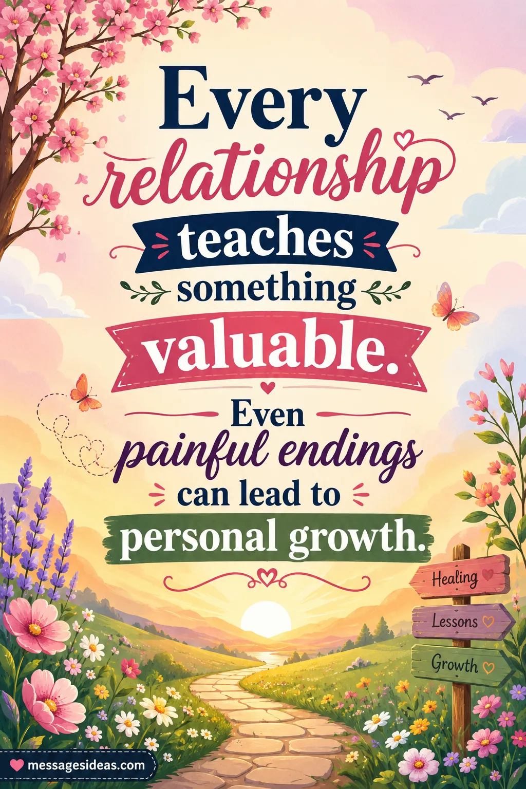 Every relationship teaches something valuable even after goodbye