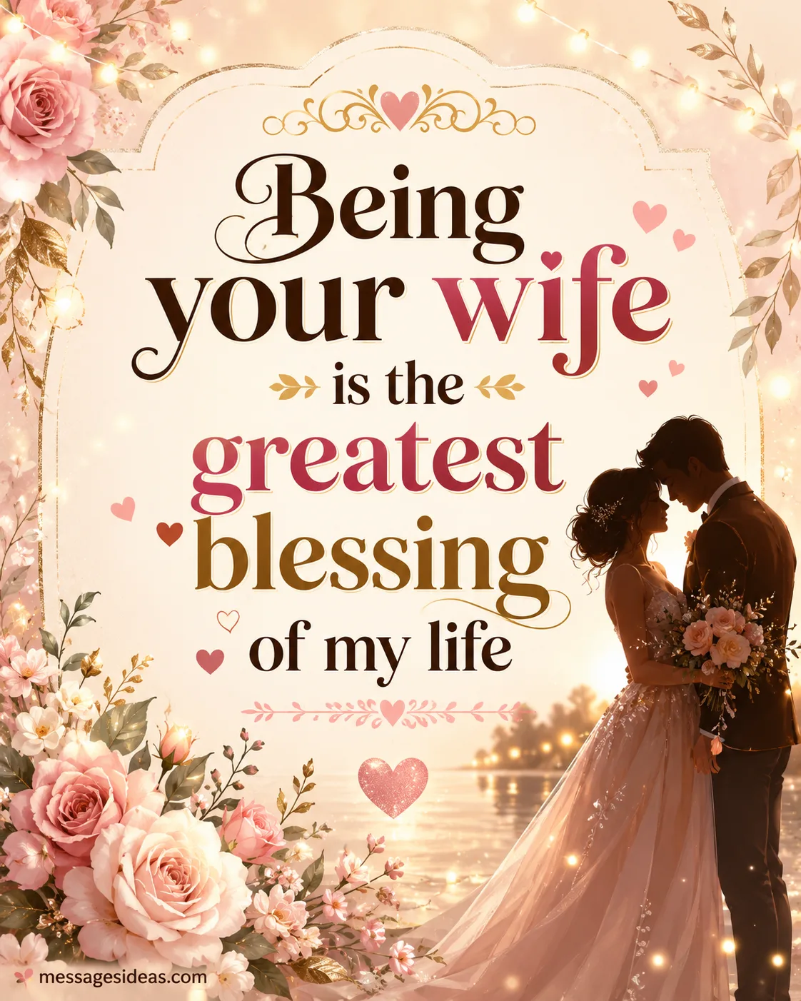 Being your wife is the greatest blessing of my life