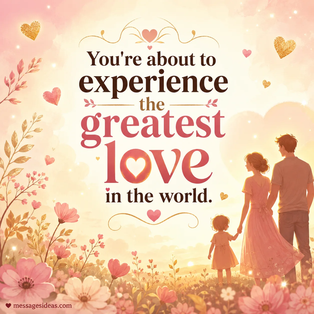 You are about to experience the greatest love in the world