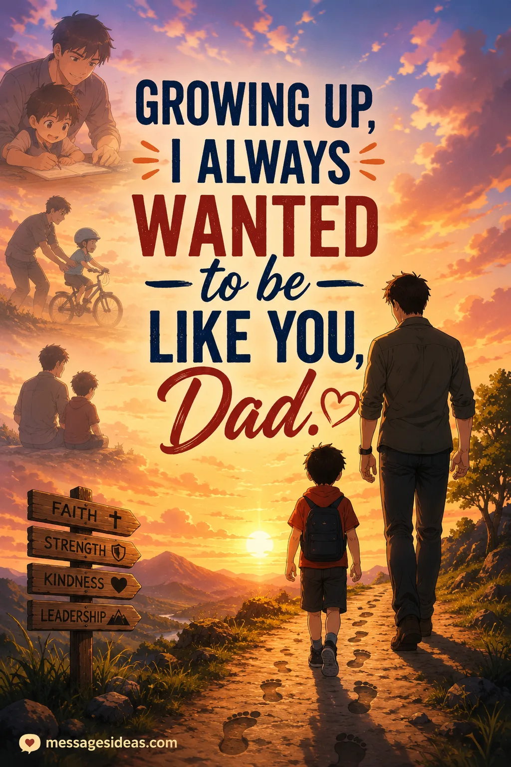 Growing up I always wanted to be like you Dad