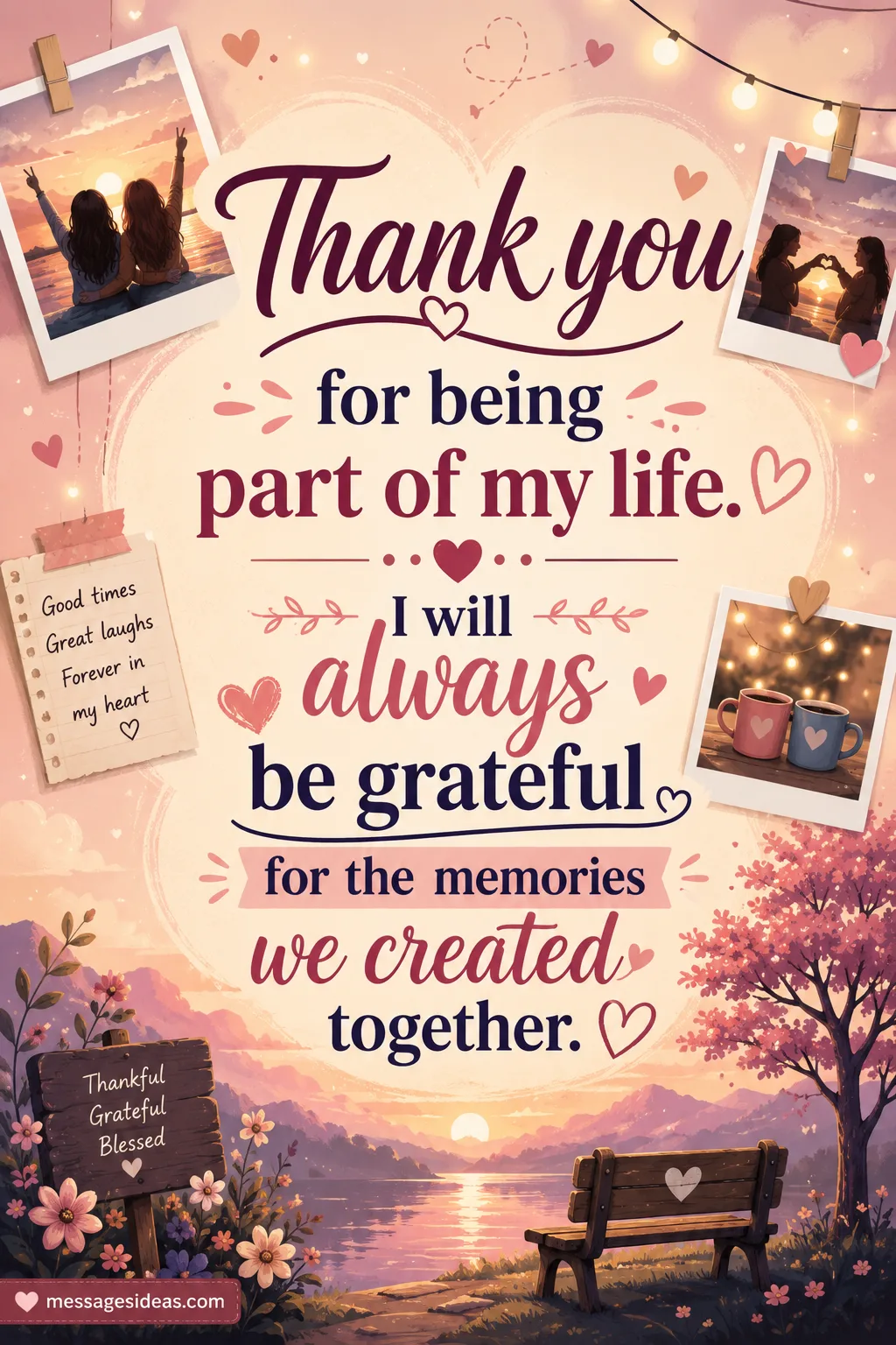 Thank you for being part of my life and memories
