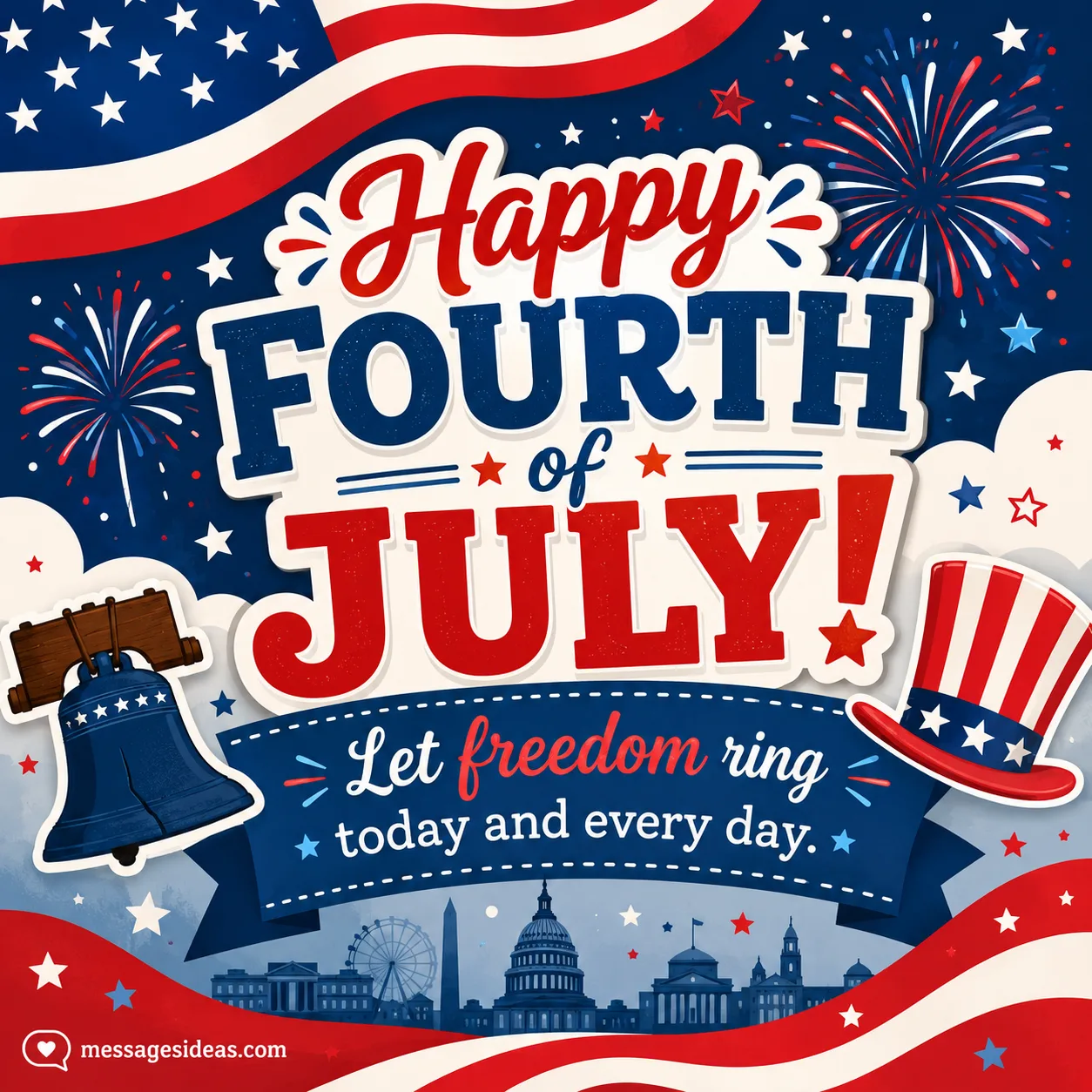 Happy Fourth of July let freedom ring today and every day