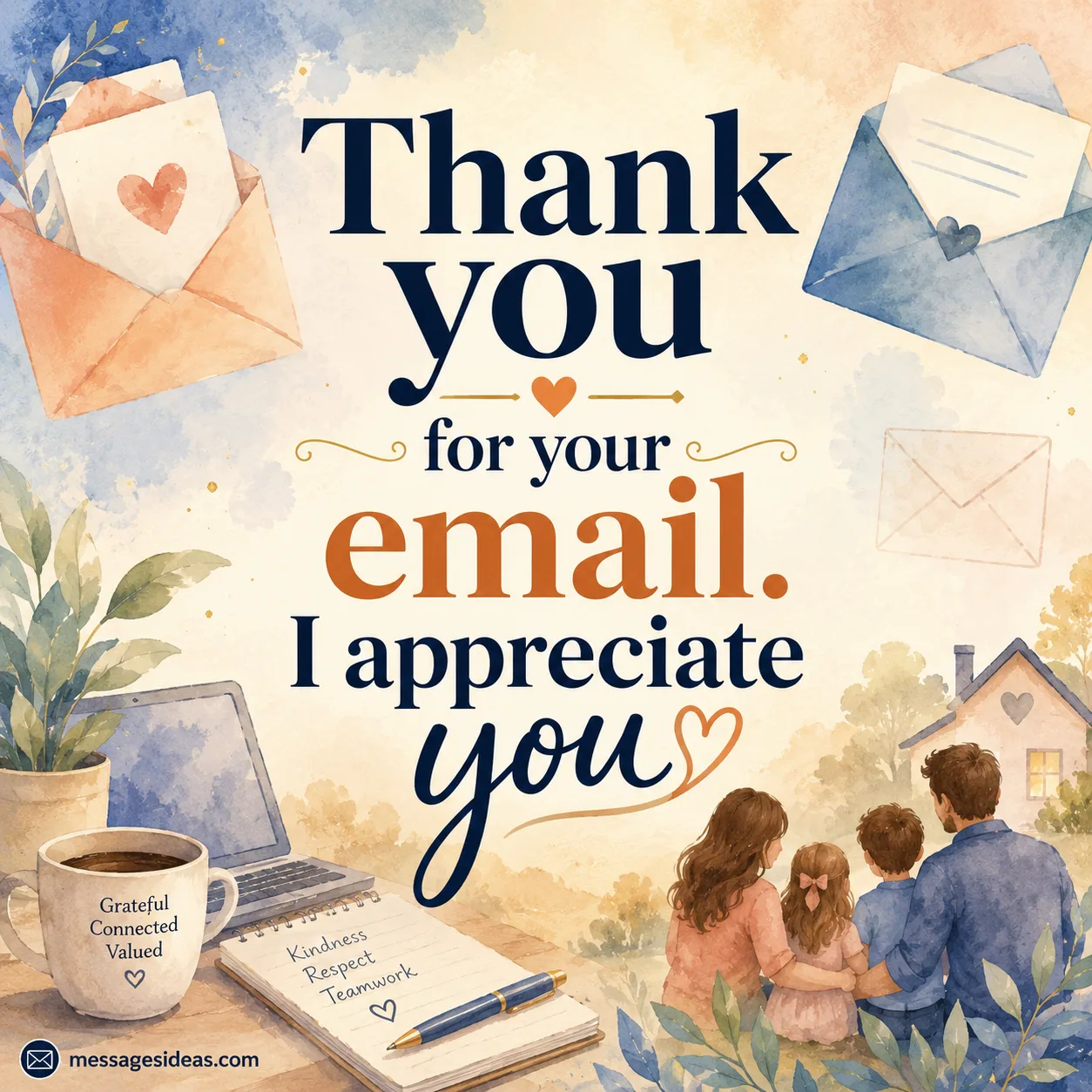 Polite paternity leave email response quote illustration