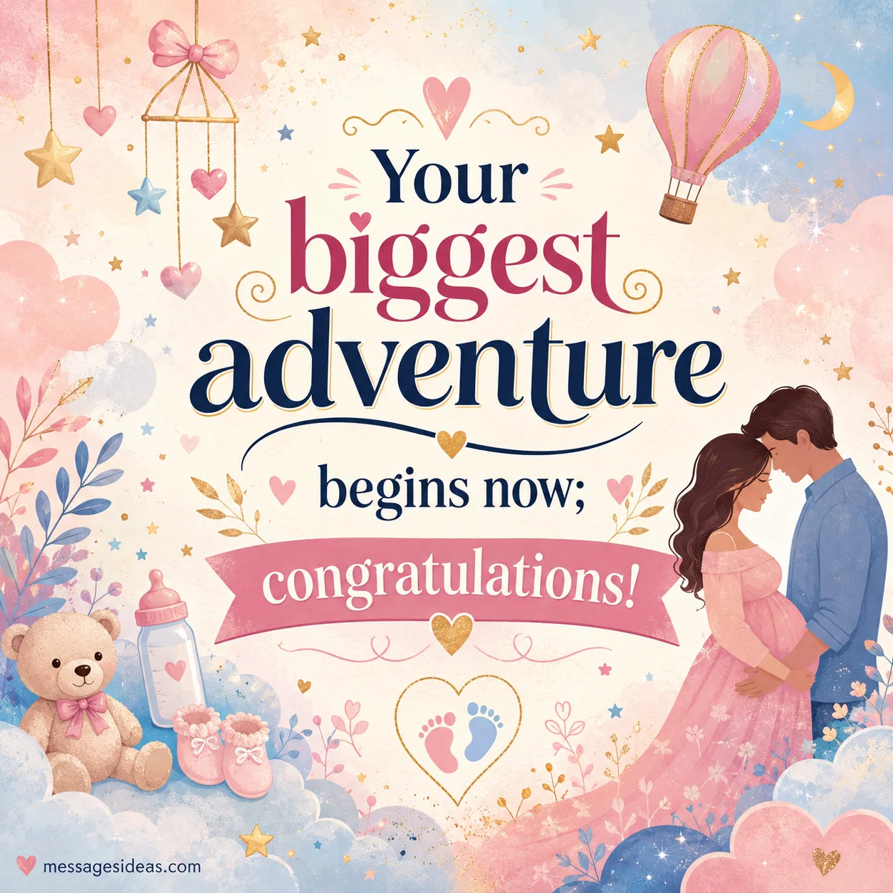 Your biggest adventure begins now congratulations