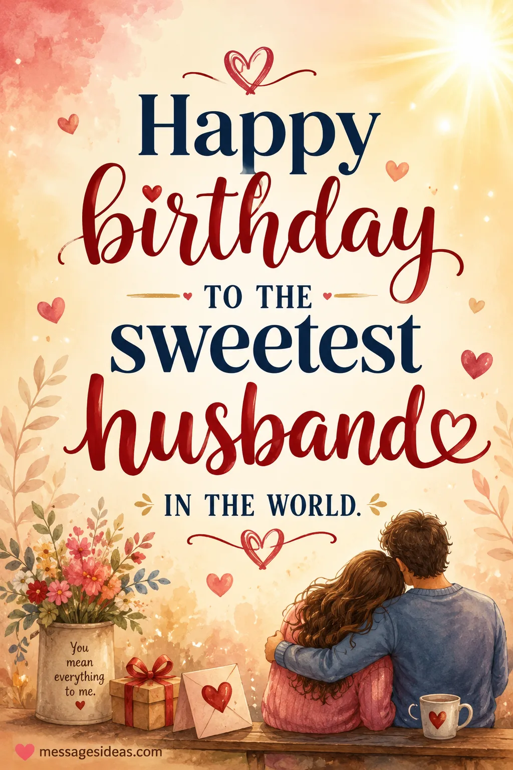 Sweet heartfelt birthday husband message