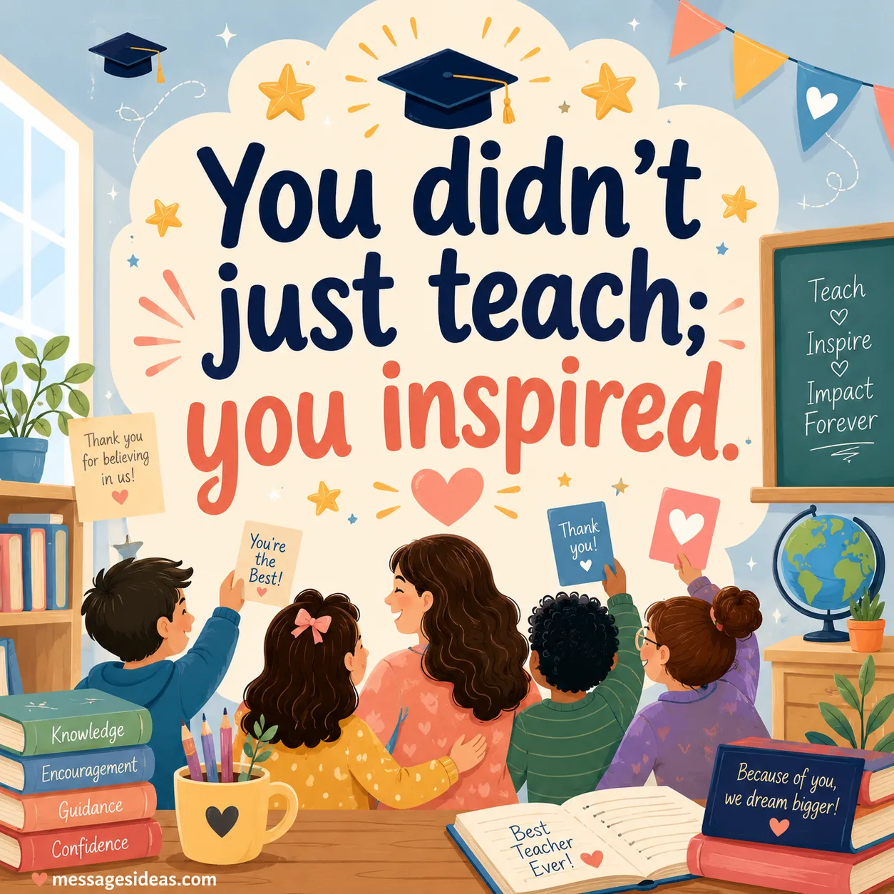You didn't just teach; you inspired.