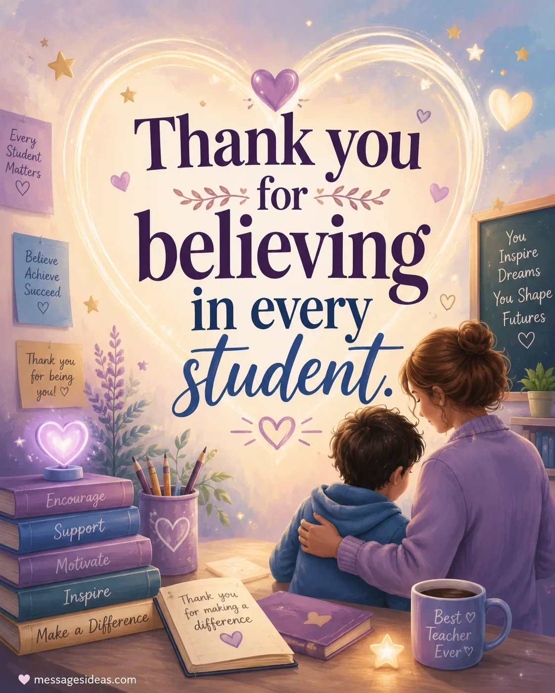Thank you for believing in every student.