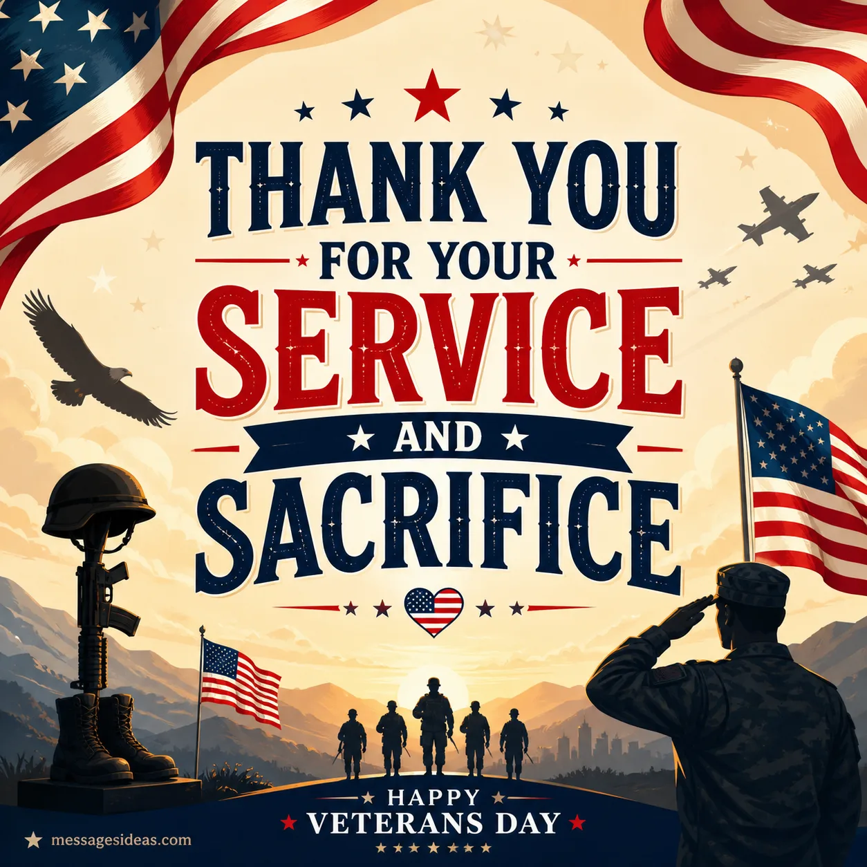 Thank you for your service and sacrifice