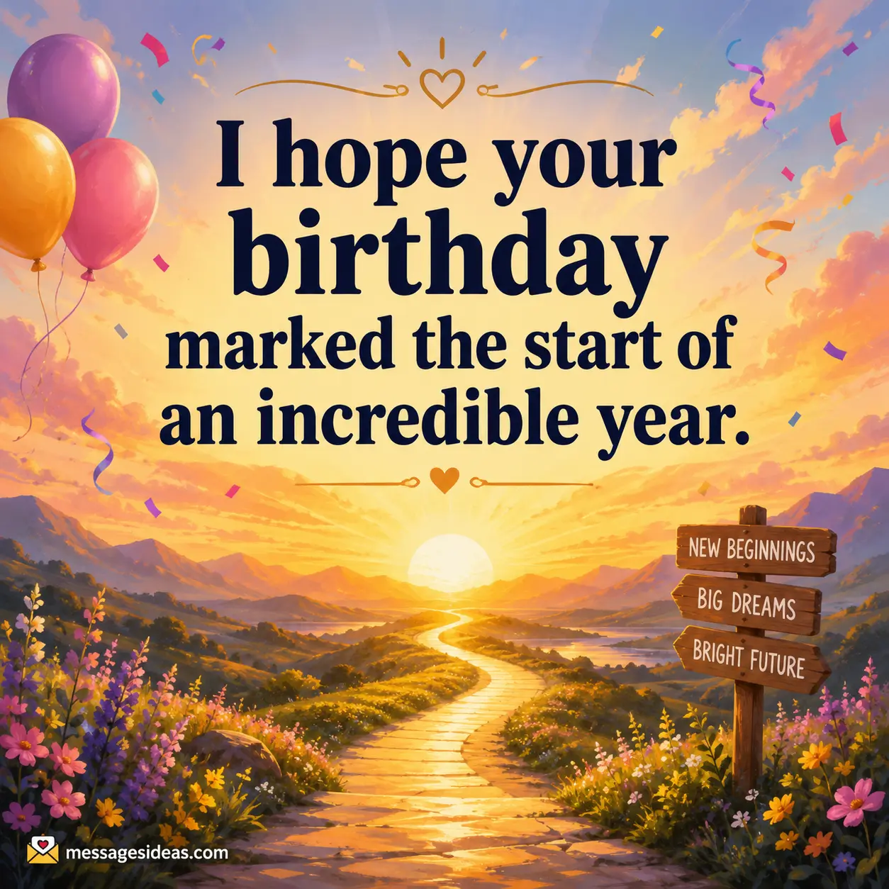 I hope your birthday marked the start of an incredible year.