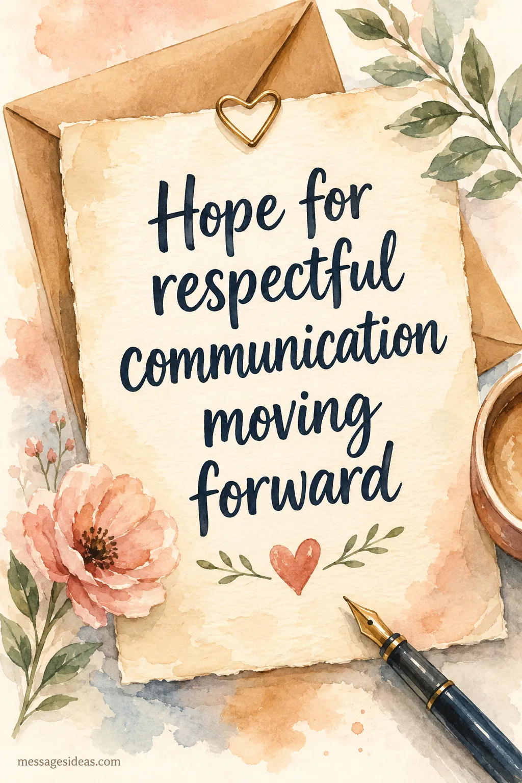 Respectful divorce letter with clear communication