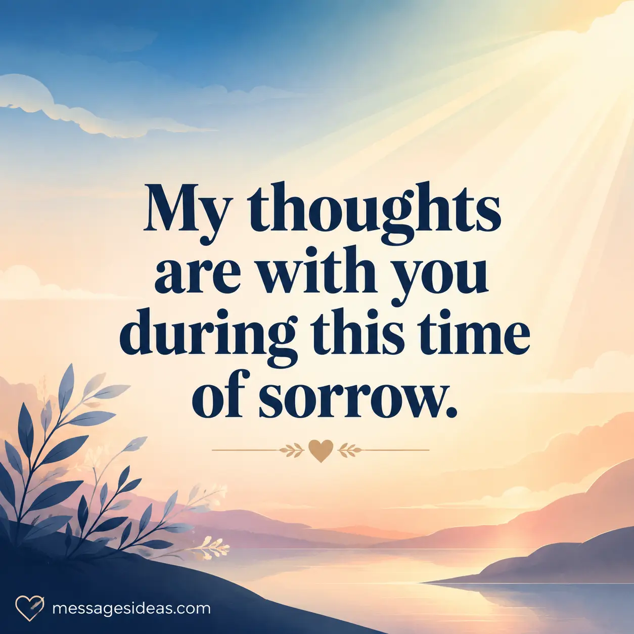 Sympathy messages for friends and acquaintances