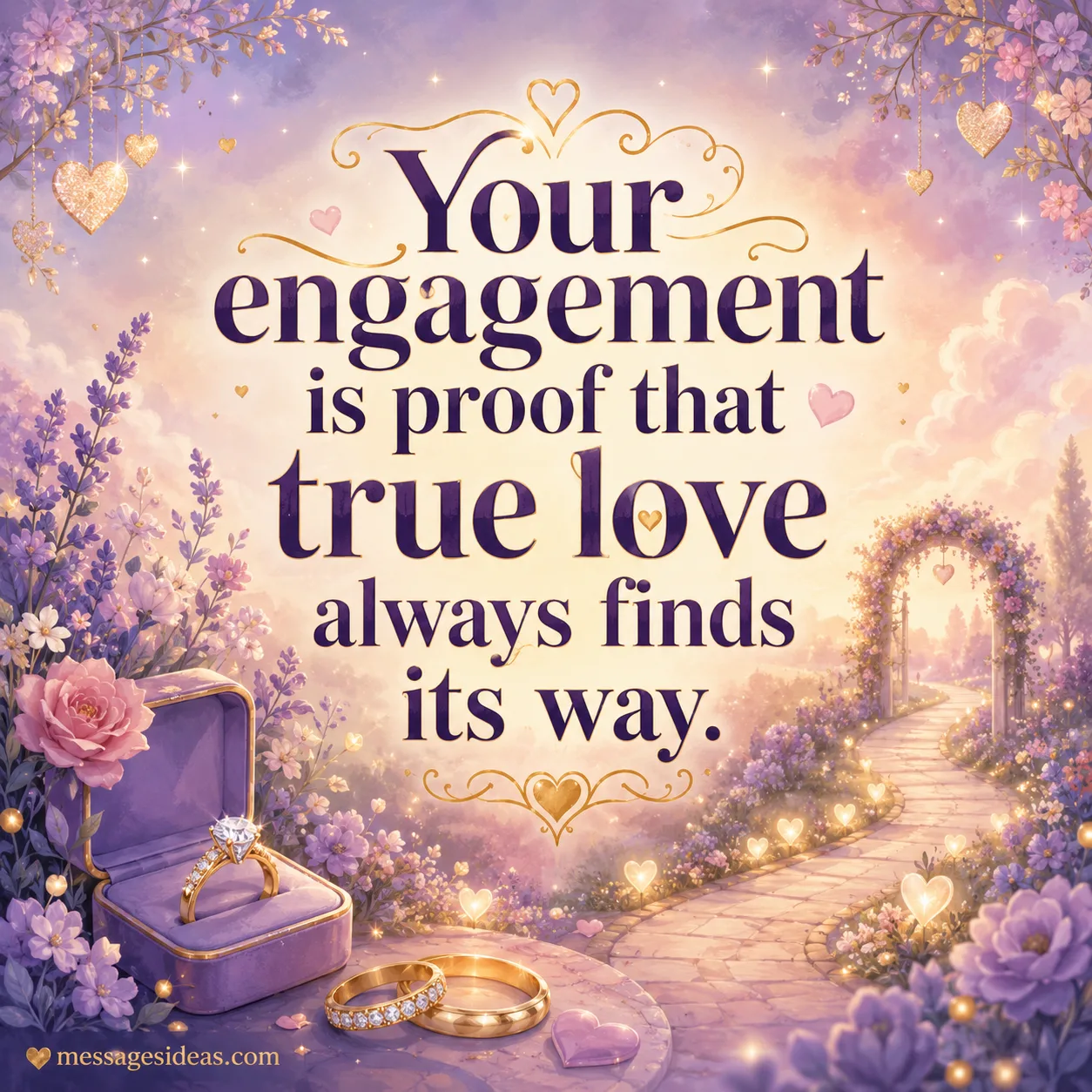 Your engagement is proof that true love always finds its way